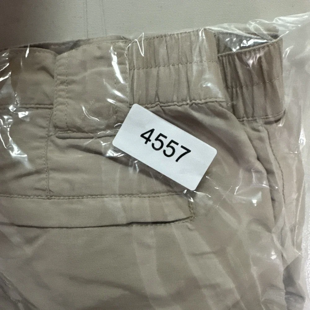 LL Bean‎ Cargo Convertible Pants Mens Sz Medium 30x29 Khaki Utility Work Neutral